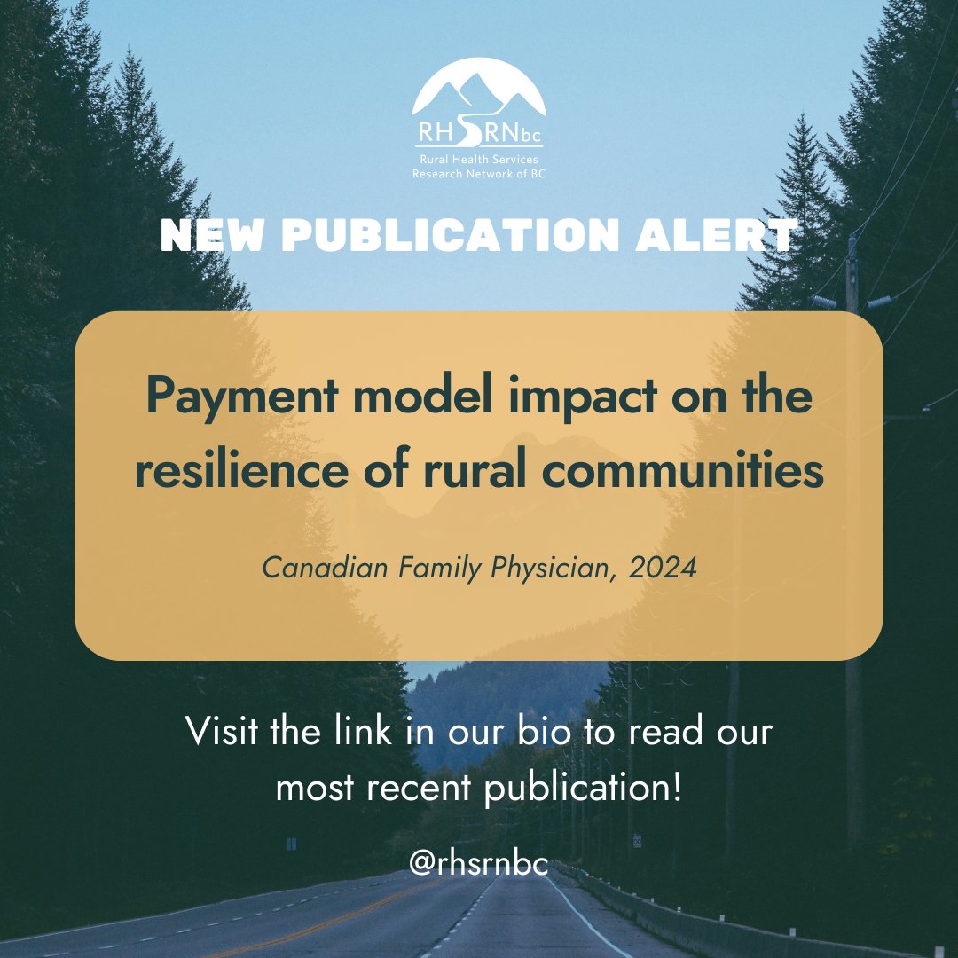 New publication alert!!
Read it here ----&gt; cfp.ca/content/70/11-… 

#ruralhealth #ruralresearch #healthservices
