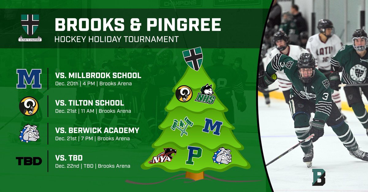 Excited to kick off the Brooks-Pingree Tournament! If you’re coming to Brooks please support our Food Drive with Jon-perishable food items or toiletries!