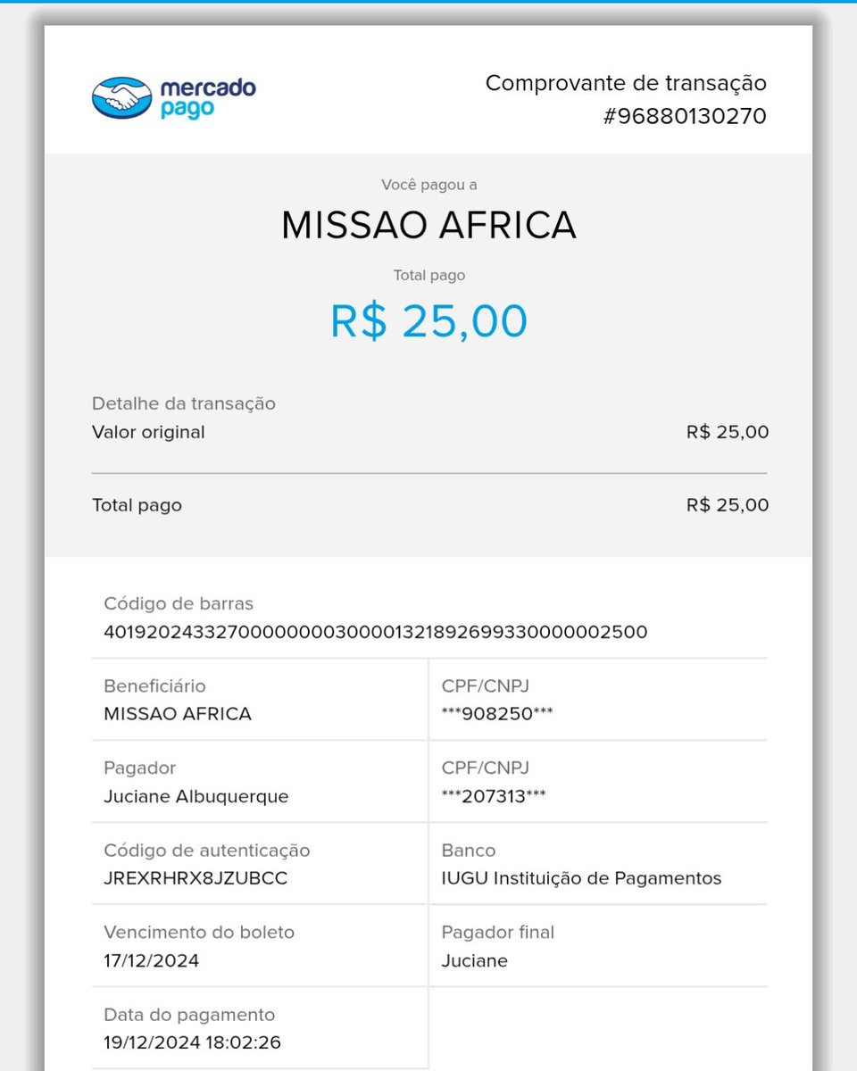 RafaellersSOS's tweet photo. Boa noite gente linda do meu coração. Passando aqui pra deixar o comprovante do apadrinhamento do mês Dezembro para vocês. 🫶🏼❤️ https://t.co/sbSlmIoH9u