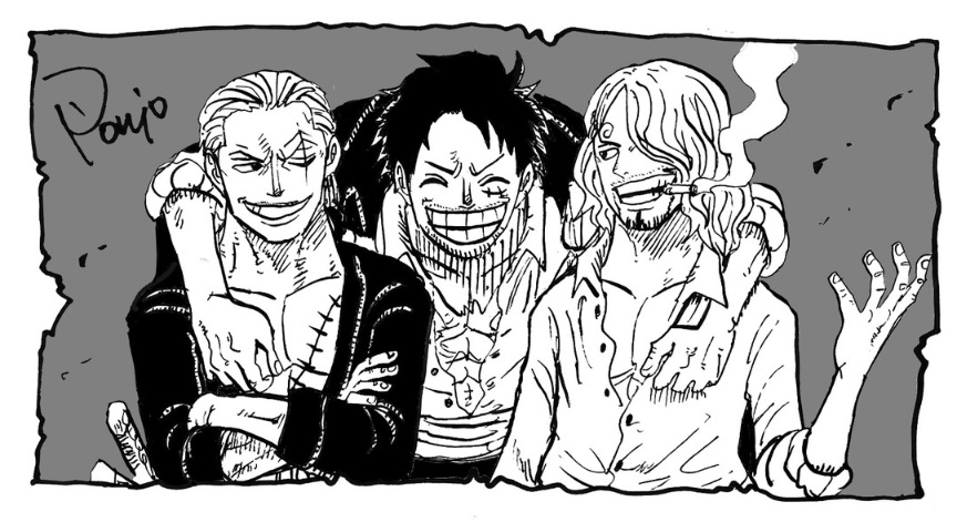 40歳ルフィゾロサンジ
#ONEPIECE #ワンピース 
