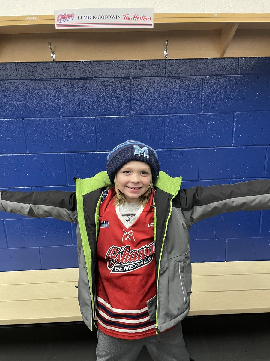 Brody is playing between periods tonight at the <a href="/Oshawa_Generals/">Oshawa Generals</a> game! Let’s go Brody Bear! 🥅 🏒