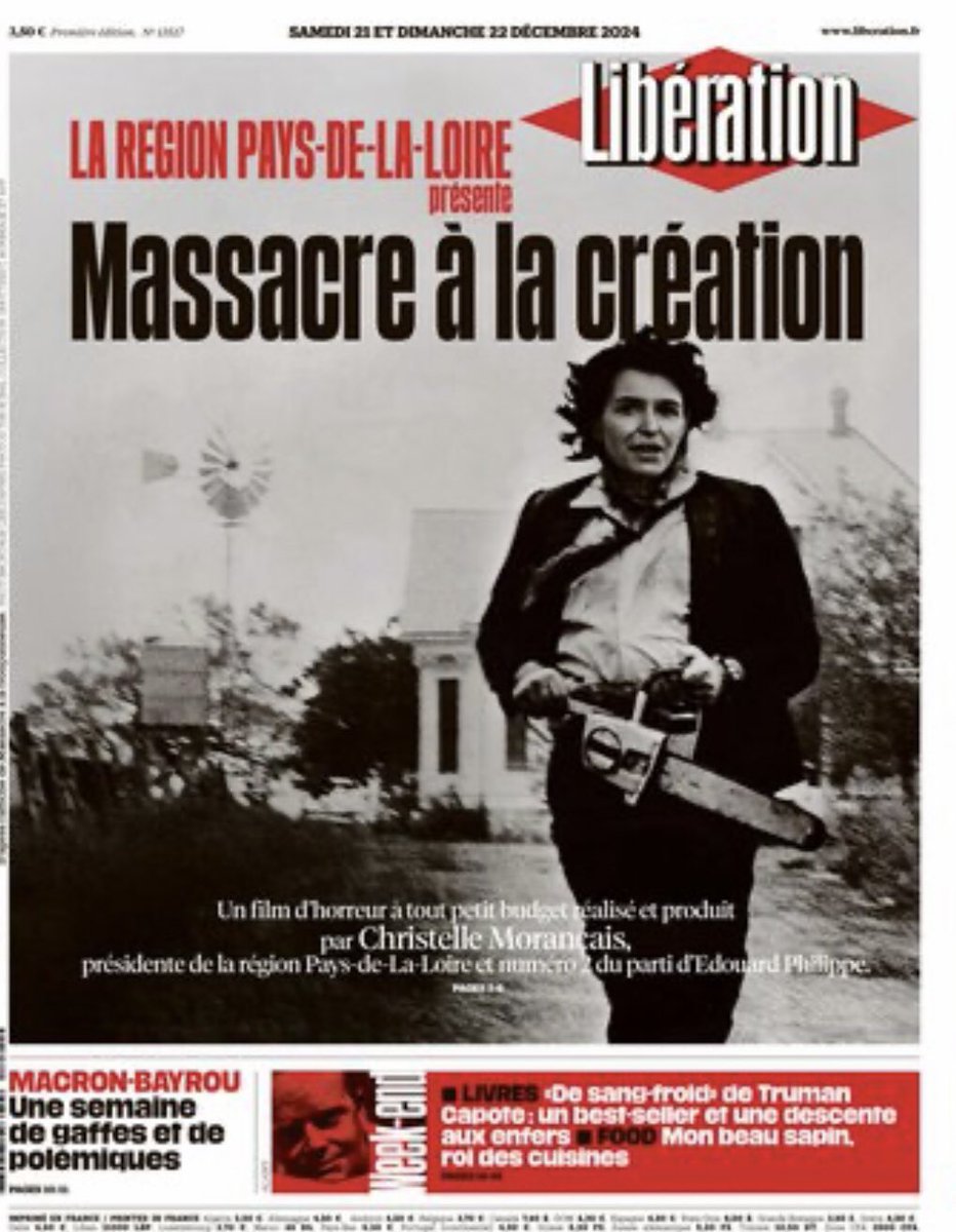 La une de Libé du week-end #Nantes