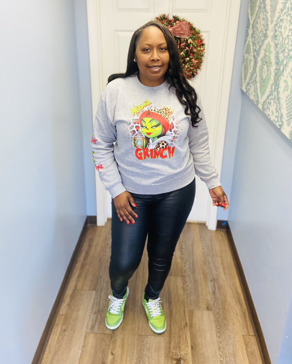 Mama Grinch ❤️💚
Baby Grinch Ta’Niya and Xavier ❤️💚
Sweatshirt by Nekia Deondra Patterson