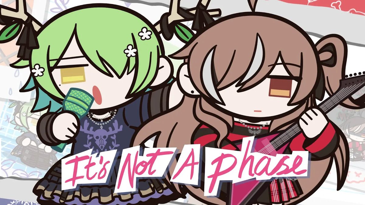nanashimumei_en's tweet photo. 💚💜「 It's Not a Phase 」🤎❤️

New original song + MV release !
with @ceresfauna 

https://t.co/rCT1KXnitZ https://t.co/x2cttEmn4C