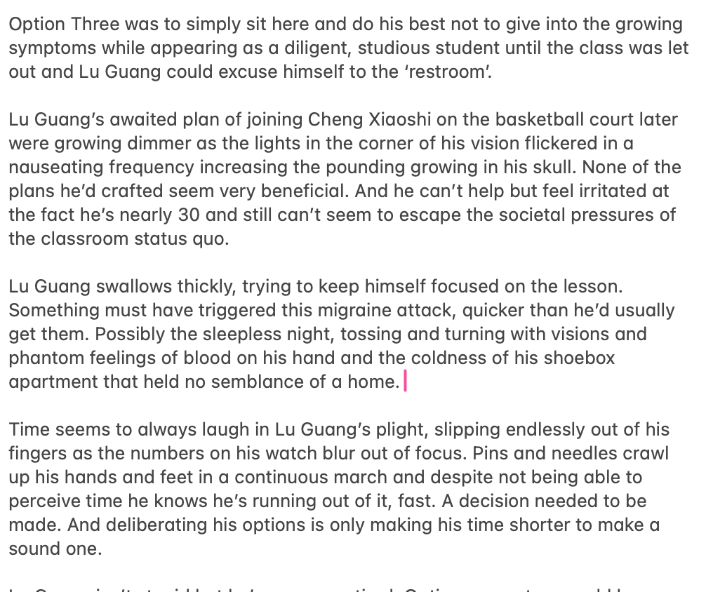 happy wip wednesday except it's friday in which high school lu guang gets a migraine 

#linkclick #时光代理人
