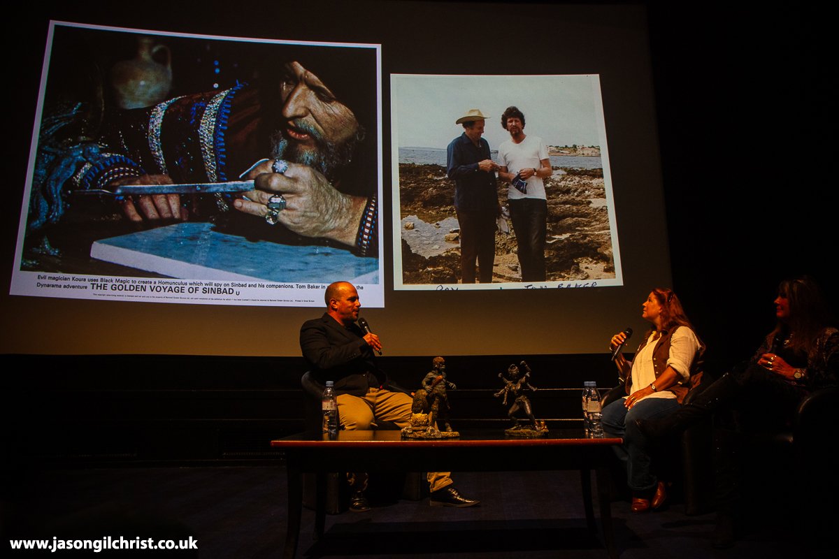 Jason Gilchrist (@jgilchrist13) on Twitter photo <a href="/Ray_Harryhausen/">Ray Harryhausen</a> <a href="/glasgowfilmfest/">Glasgow Film Festival</a> THE GOLDEN VOYAGE OF SINBAD.
📸: 50th anniversary showing at Glasgow Film Festival, 2023. With <a href="/Ray_Harryhausen/">Ray Harryhausen</a> Collections Manager Connor Heaney, Ray's daughter Vanessa Harryhausen, & star Caroline Munro. Tom Baker & #RayHarryhausen on big screen.
#TheGoldenVoyageOfSinbad ⚔️ <a href="/Ray_Harryhausen/">Ray Harryhausen</a> <a href="/glasgowfilmfest/">Glasgow Film Festival</a> THE GOLDEN VOYAGE OF SINBAD.
📸: 50th anniversary showing at Glasgow Film Festival, 2023. With <a href="/Ray_Harryhausen/">Ray Harryhausen</a> Collections Manager Connor Heaney, Ray's daughter Vanessa Harryhausen, & star Caroline Munro. Tom Baker & #RayHarryhausen on big screen.
#TheGoldenVoyageOfSinbad ⚔️