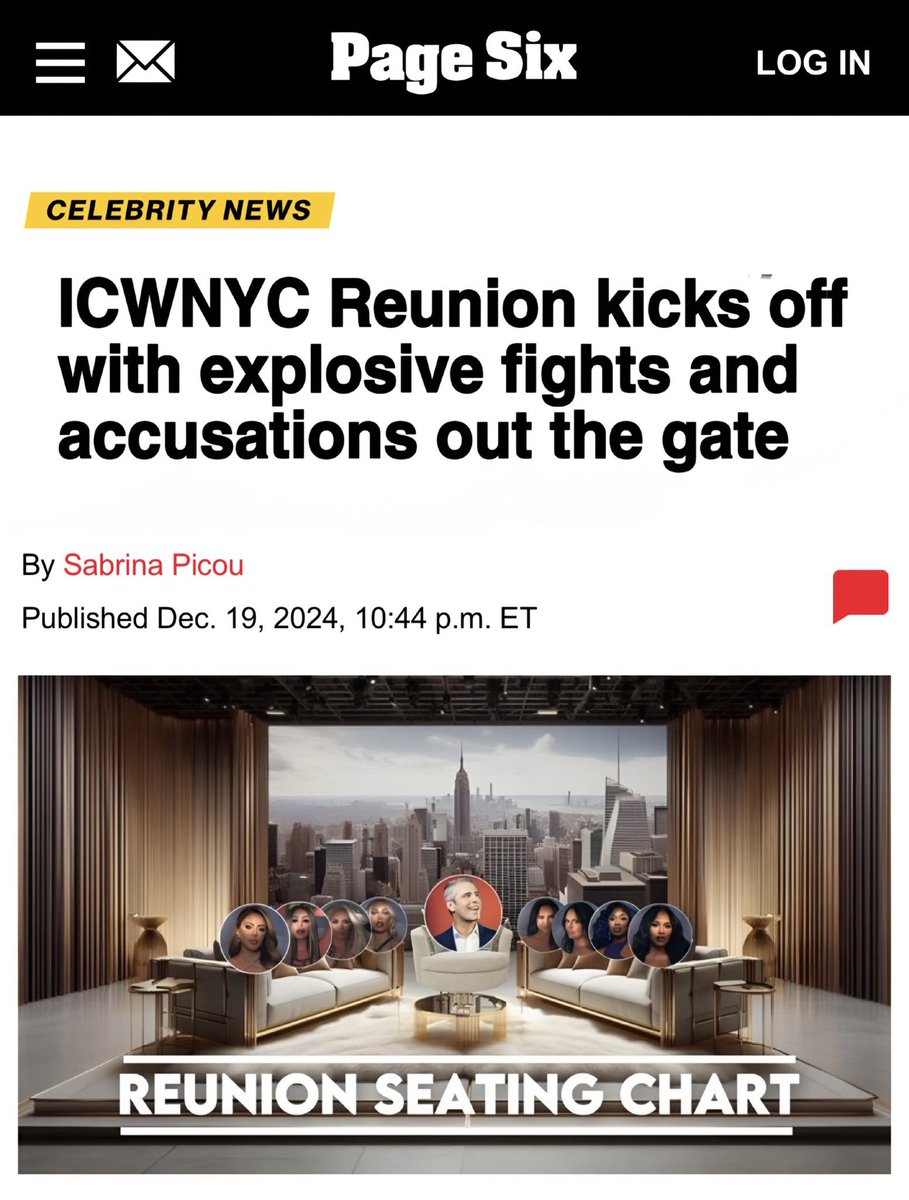 IconicSecretss's tweet photo. 💋 Breaking News 💋 

The #ICWNYCS2 Reunion kicked off this week with extreme divisions … 👀☕️💋🍎

Sources close to the cast say that fighting between Meri (@MeritocracyMarc) &amp; Star (@StarMarieRP) and Lisa (@LisaNYCRP) &amp; Happ (@HappnessQuinn) have reached new extremes. #ICWNYC https://t.co/X1DMx3BFdb