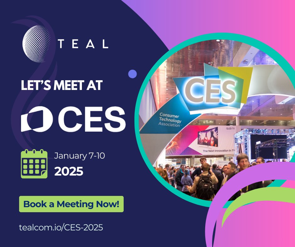 Join TEAL at #CES 2025 for an exclusive look into our groundbreaking SGP.32 eSIM tech! Why is everyone buzzing about SGP.32? Find out with TEAL by booking a meeting with our experts. Let's connect in Las Vegas! 

Schedule a meeting here: lnkd.in/ga-Jwrdp