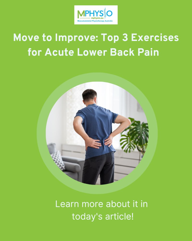 mphysio_sph's tweet image. Suffering from acute lower back pain? In our latest blog, we share three simple, effective exercises to help ease pain, improve mobility, and support your recovery.

📖 mphysio.au/top-3-exercise… 


#LowerBackPain #PhysioExercises #PainRelief #MPhysio #MoveBetterFeelBetter