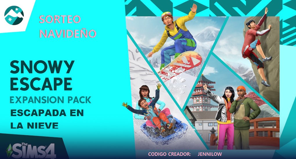 Nerween_'s tweet photo. 🎁SORTEO NAVIDEÑO🎁
 ¿Quieres 1 código (PC/EA app) del pack de expansión  𝗘𝘀𝗰𝗮𝗽𝗮𝗱𝗮 𝗲𝗻 𝗹𝗮 𝗻𝗶𝗲𝘃𝗲  de Los Sims 4?  
Para participar: 
🎄Sígueme en X
🎄Dale like ❤️ y comparte🔃
🎄Nombra a una persona especial en comentarios.

Gracias a #EACreatorNetwor
@LosSimsES https://t.co/WCJLlAixCq
