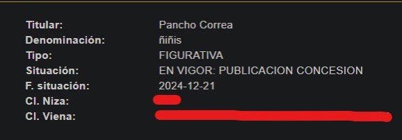 Imposible, lo acabo de registrar