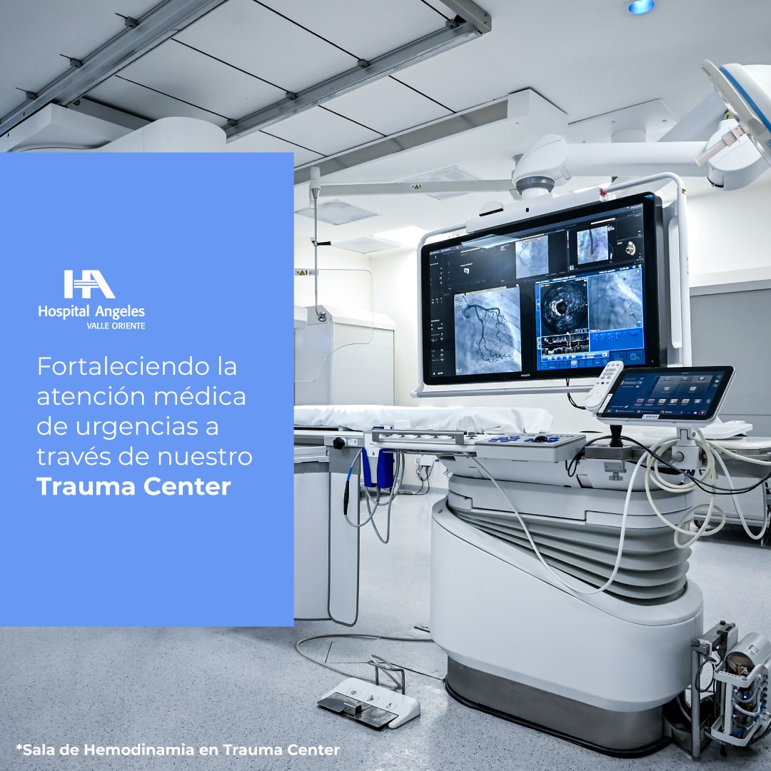 El nuevo Trauma Center del Hospital Ángeles Valle Oriente es un área de urgencias diseñada para ofrecer servicios de emergencia con alta calidad y de respuesta inmediata de acuerdo a estándares internacionales 👏🏼

Conoce más sobre aquí 👉🏼 hospitalangeles.com/valleoriente/s…