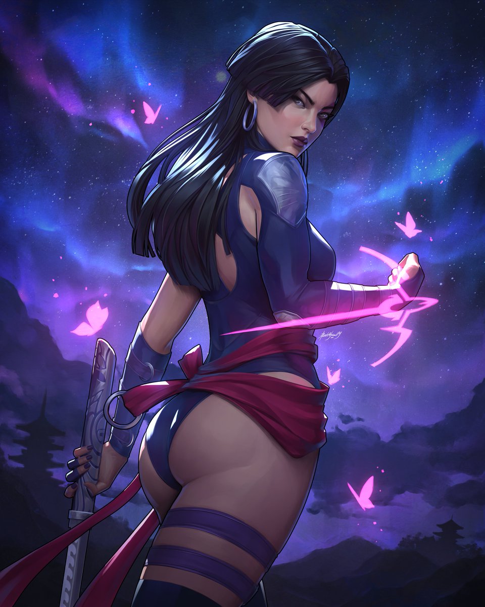 dalejomej's tweet photo. Psylocke - Marvel Rivals - Commission 🦋

#DigitalPainting #ClipStudioPaint #MarvelRivals https://t.co/TaxdA0V5nC