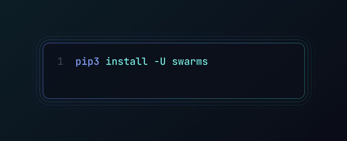 swarms_corp's tweet photo. Get Started Building Swarms Now ✨

🏢 Various Multi-Agent Architectures 
🤝 Multi-provider support (anthropic, cohere, ollama)
⚡️ Parallel &amp; sequential workflows
🧠 Swarm Memory System

📚 Full docs &amp; tutorials: https://t.co/3Q4kaN6Lt3 

like and repost pls? 😝 https://t.co/NQLQB5S8rA