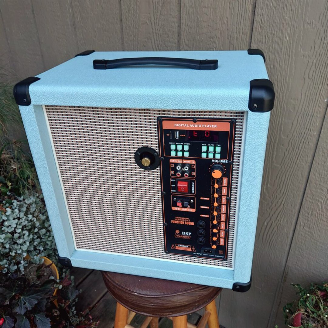Parts_Express's tweet image. 🌟WOW Check out this project!🌟 Titled &quot;Bluetooth Guitar Amp Project&quot; Designed by: Gary Metzger. Looks GREAT Gary! Find this and more in our Customer Project Gallery! 👇Full Project👇 pulse.ly/4g0r4+...  #diyspeaker #customerproject #partsexpress
