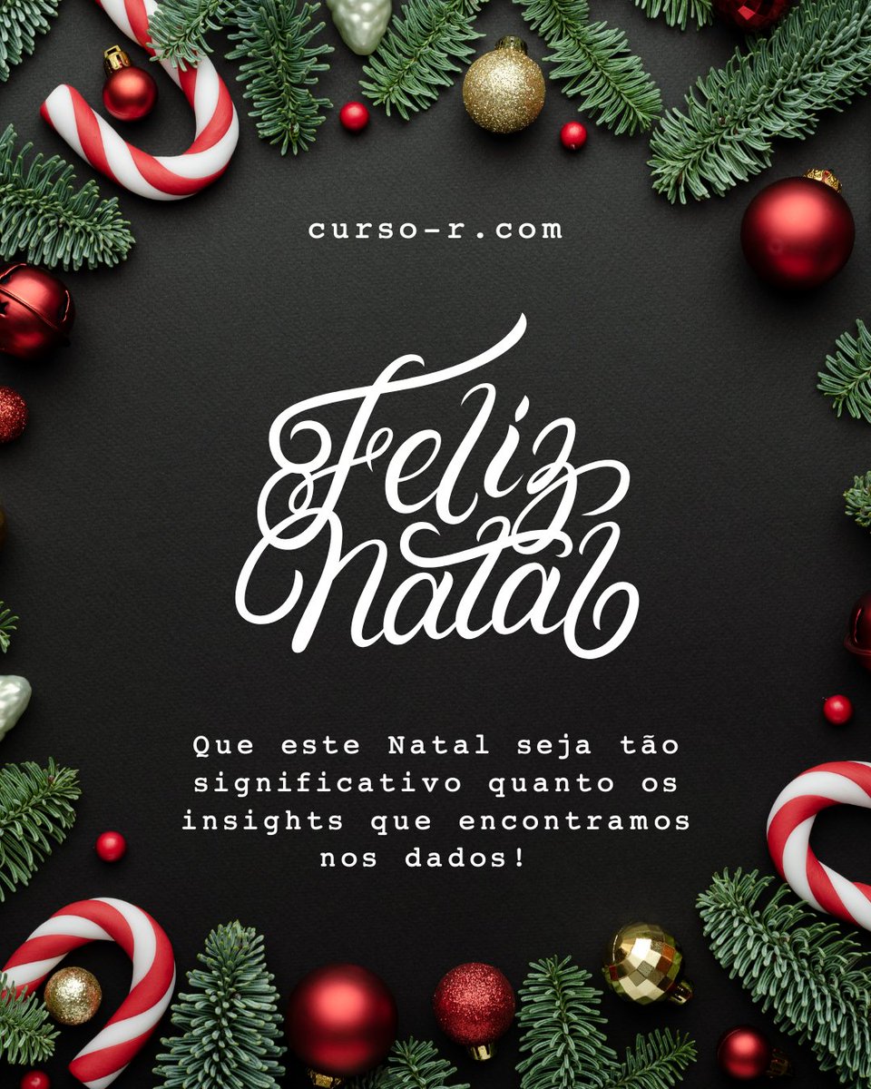 curso_r's tweet image. Que este Natal seja tão significativo quanto os insights que encontramos nos dados! Desejamos gráficos claros, algoritmos eficientes e muita felicidade no seu fim de ano! 🌟
#FelizNatal #CiênciaDeDados #DataSciencehttps://curso-r.com/