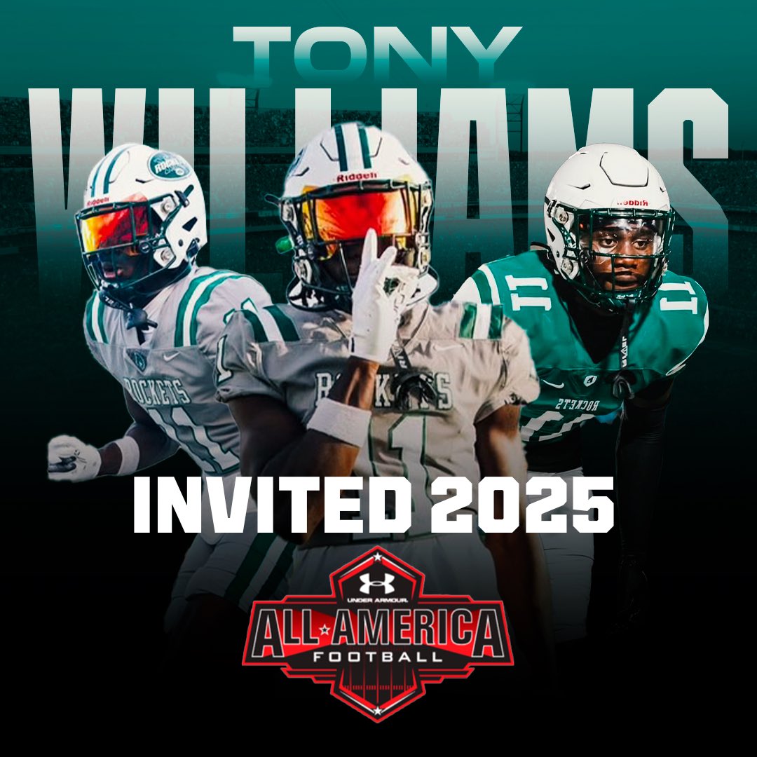 Tonywilliamsfla's tweet image. It’s an honor to be selected to participate in the @UANextFootball 🚀 ⚔️