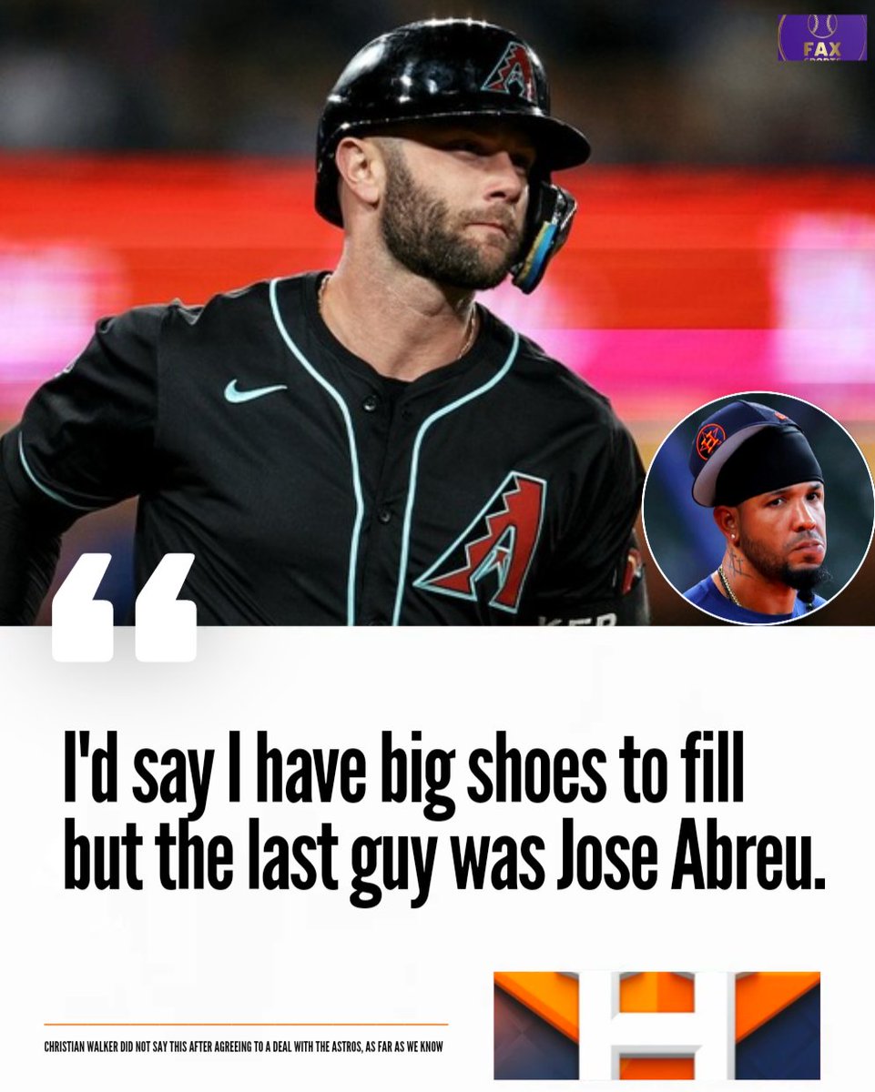 MLBONFAX's tweet photo. Christian Walker on joining the Astros https://t.co/HxLwS4pQPZ