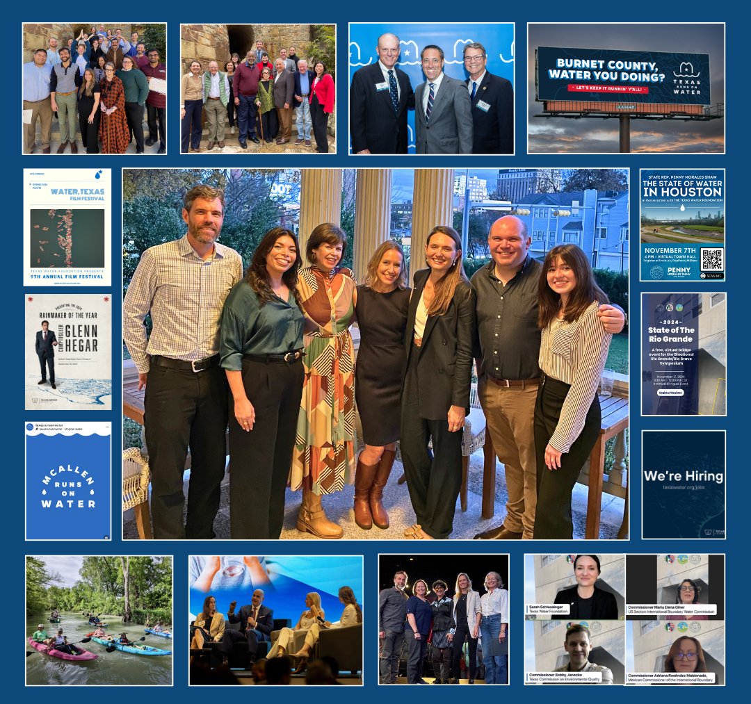 TexasWaterFND's tweet photo. 2024 was a BIG year for Texas Water Foundation. We are signing off with more hope and gratitude than ever. Thank you to the friends, partners, and supporters who made Texas water a priority this year. See you at the 89th! https://t.co/y7pfbmibWs
