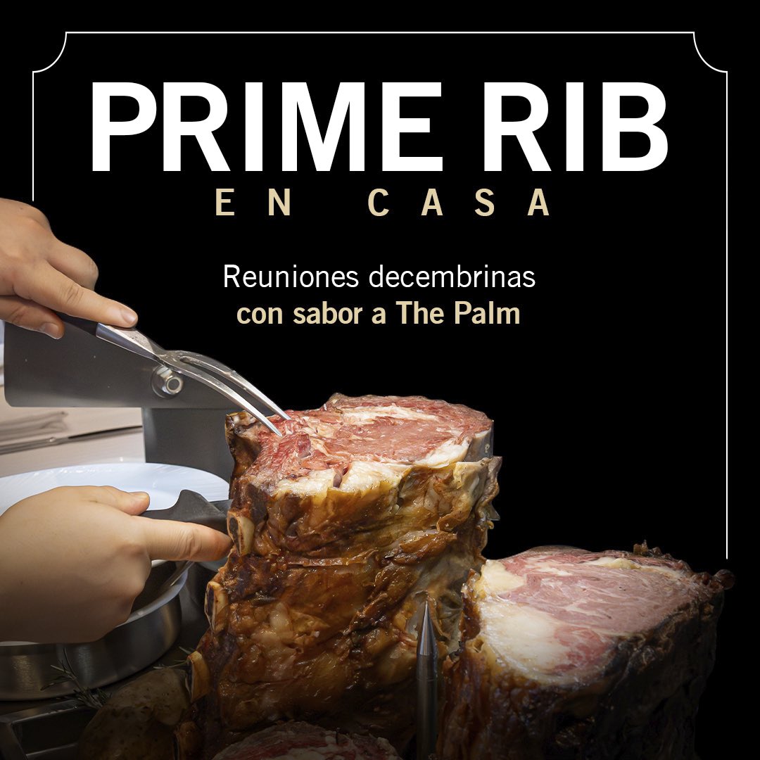 ThePalmMx's tweet photo. Reúne a los tuyos con el inigualable sabor de #ThePalm en tu mesa. 🥩

Nuestro #PrimeRib, perfecto para 8 personas, incluye 6 guarniciones.

Los pedidos deberán realizarse con 48 horas de anticipación. Disponible sólo durante el mes diciembre.

Haz tu pedido al 📞 55 5327 7762 🎄 https://t.co/p8fap9oEis