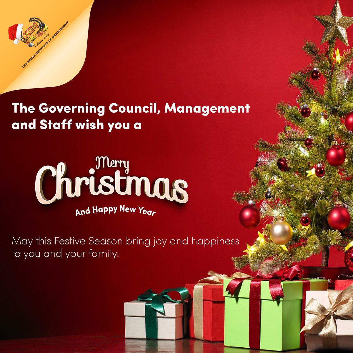 KIMKenya's tweet photo. 🎄Wishing you a Merry Christmas and a Happy New Year! May your holidays sparkle with joy and your new year be filled with success 🥳🎄 https://t.co/ePGra07p2k