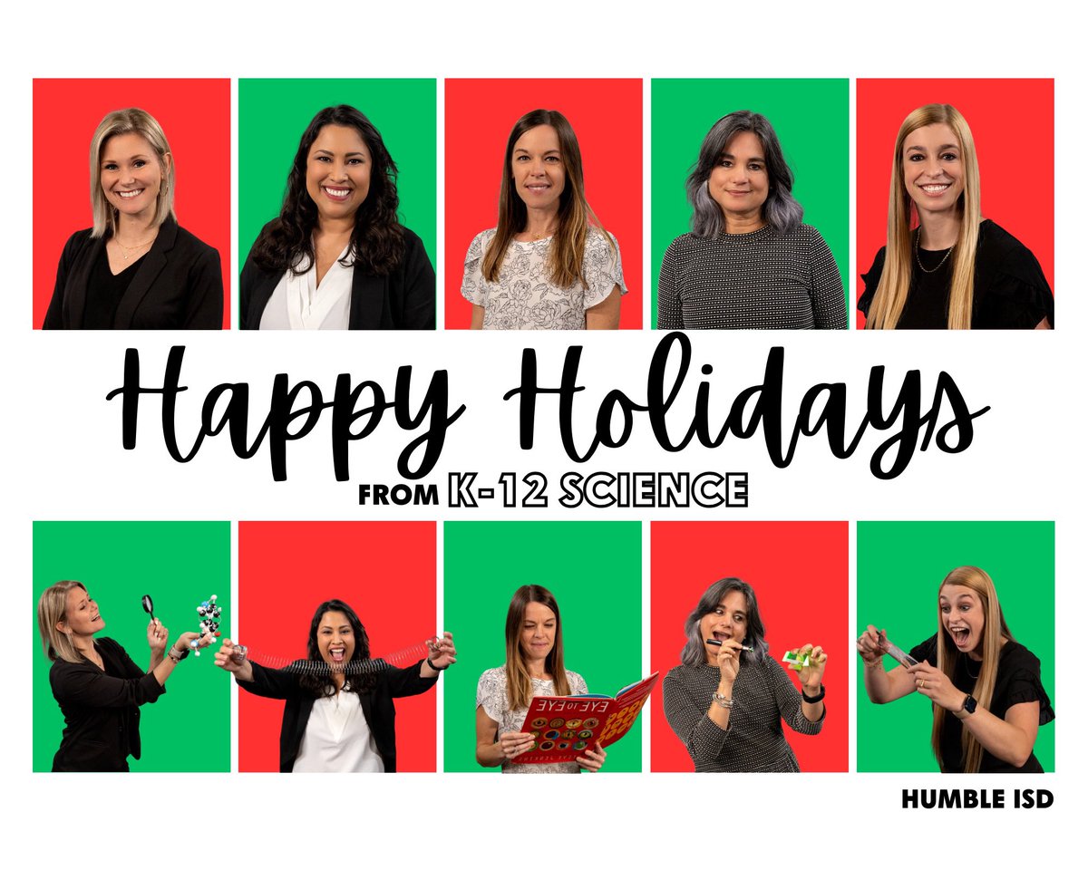 Happy Holidays from K-12 Science! 🧪 We hope you all have a wonderful break filled with joy and wonder! See you next year for more science! 🔬