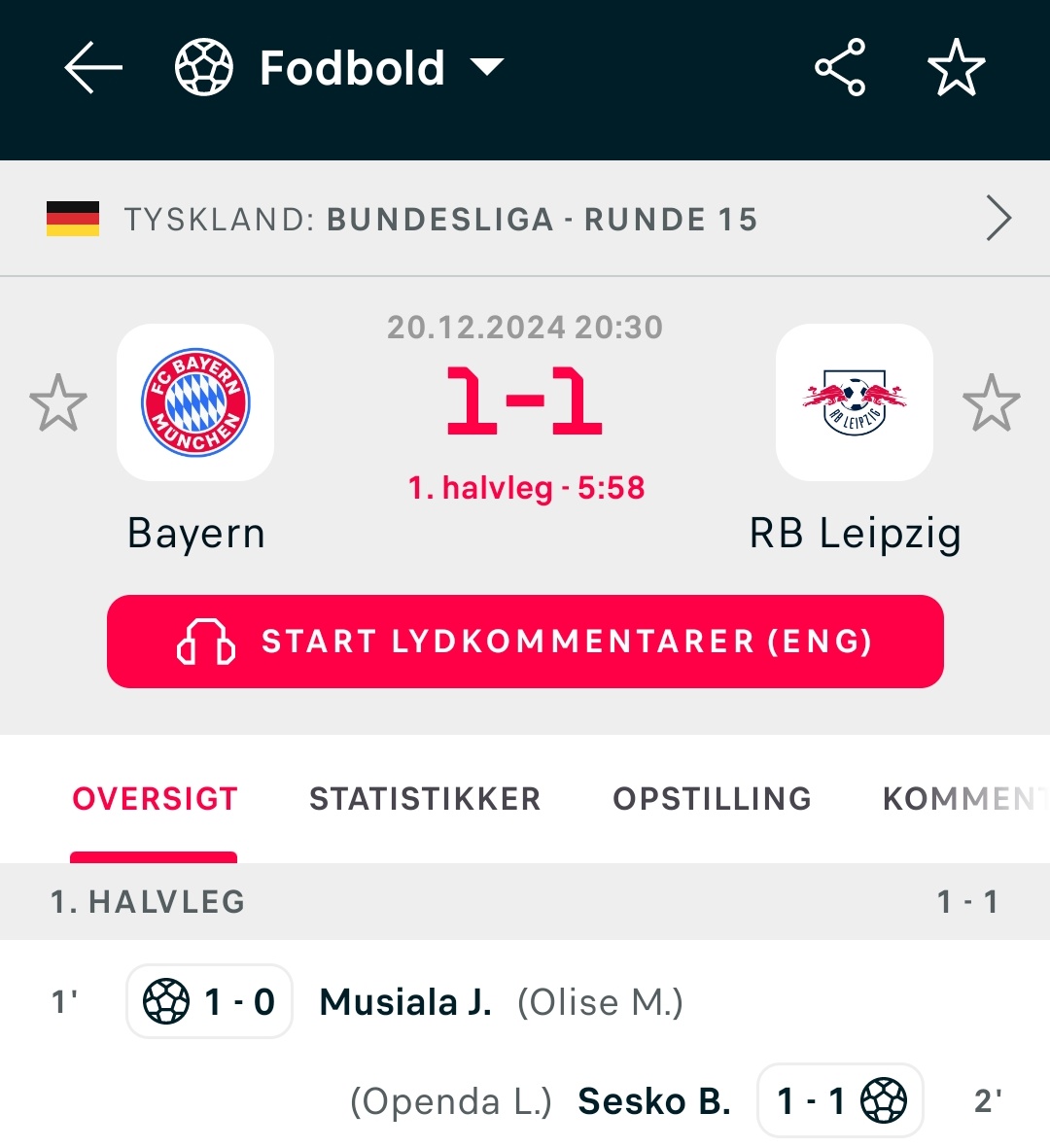 Stærk start på en kamp! 🔥