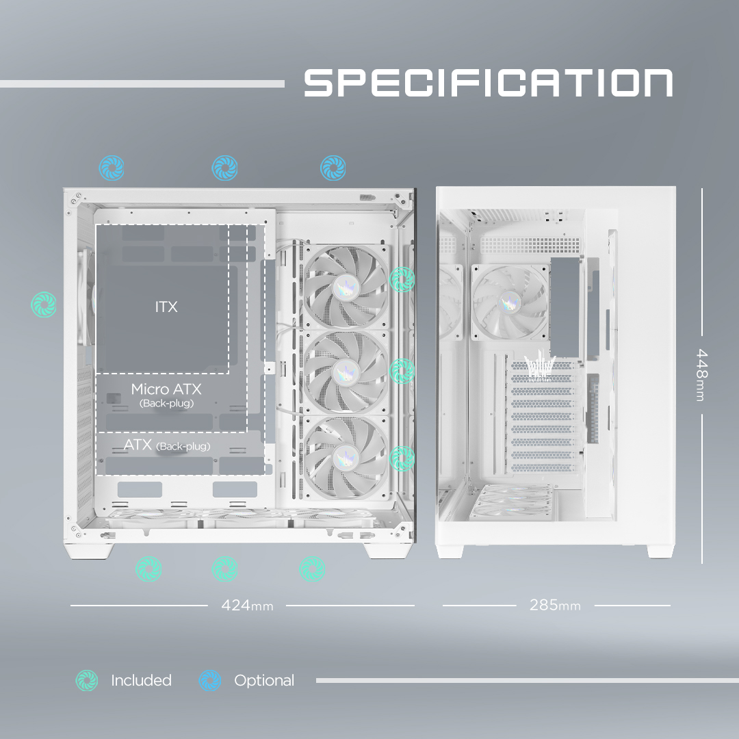galaxyus's tweet photo. HOF ALLSYNQ is more than only an all-rounded ATX, M-ATX and ITX. In fact, it is fully compatible with 360mm CPU cooler, plus offering exceptional cable management cutouts!
Learn more: https://t.co/WYxGzSsP1R
#GALAX #HallOfFame #ALLSYNQ #HOFControlBox #XtremeTunerApp https://t.co/YtQMxXDMkj