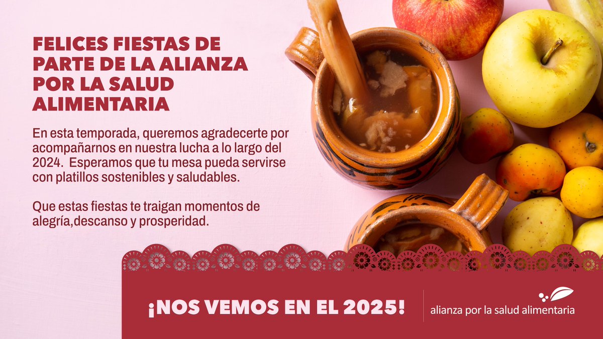 🌟 Que esta #Navidad esté llena de salud, alegría y amor junto a quienes más quieres. 🎄

¡Felices fiestas te desea la Alianza por la Salud Alimentaria! 🎁