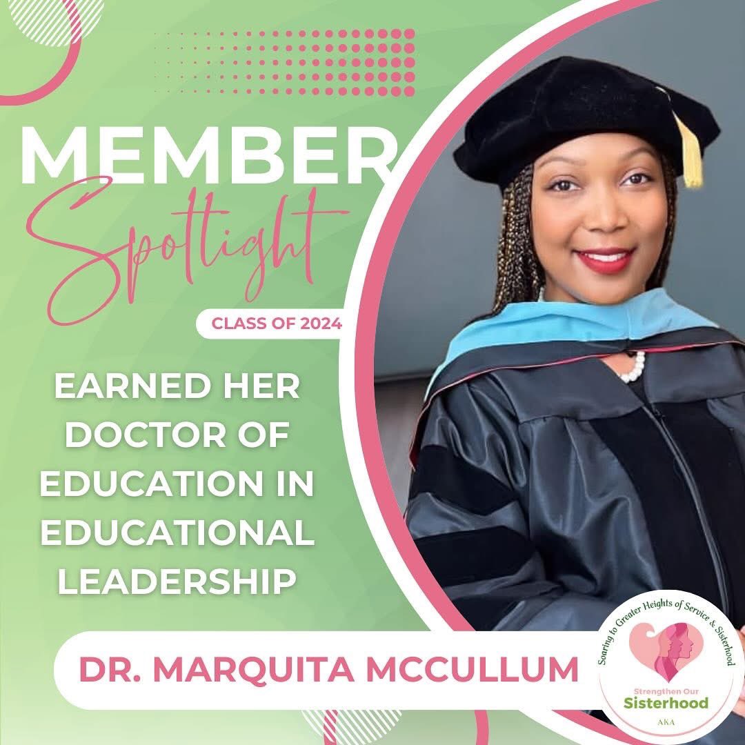 …when your chapter spotlights educators and graduates to recognize those who SHINE. I’m blessed to be in such great company in Xi Theta Omega. 🩷💚 #AKAXTO #AKA1908