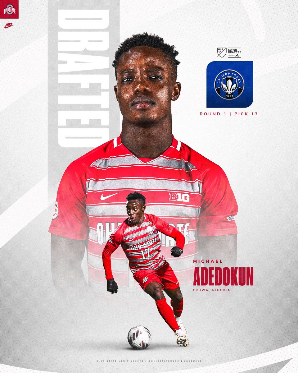 Congrats Michael on getting drafted to <a href="/cfmontreal/">CF Montréal</a> with the 13th pick of the #MLSsuperdraft 👏 #gobucks