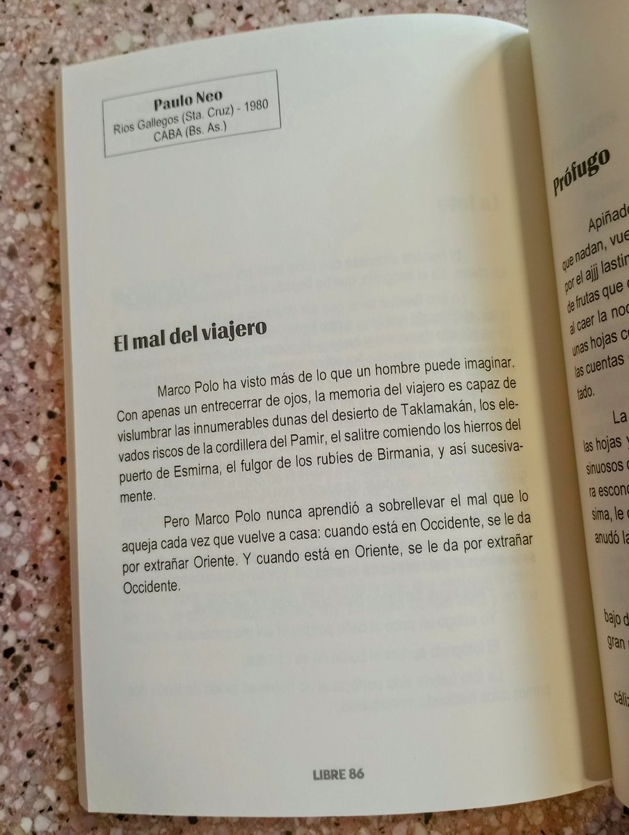 pauloneoweb's tweet photo. 🙋🏼‍♂️✍🏼🐧

La Antología «LIBRE - 100 Cuentos Argentinos», de los amigos de Monte y Camalote Editorial, en #Paraná #EntreRíos 🇦🇷 ya está disponible en CABA y se consigue en Salvaje Federal (Humahuaca 4007, Almagro)🤓

#amar #leer #esdelector https://t.co/NWDqZngK0O