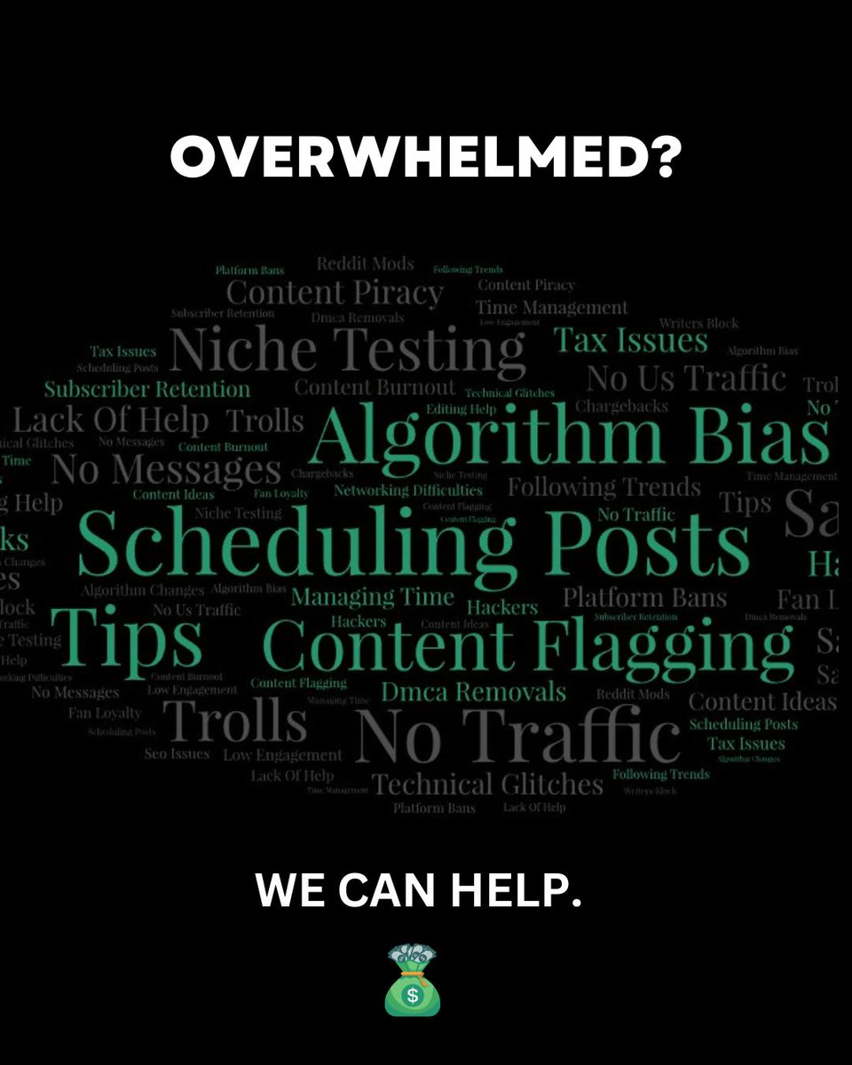 bigbagmgmt's tweet image. Feeling overwhelmed by the daily creator grind? Let us lighten the load and help you reach your goals! 💼✨ #contentsupport #creatorsupport #onlyfansagency #onlyfansmanagement