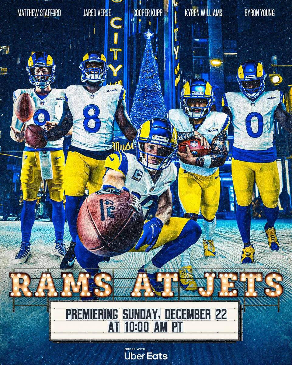 RamsNFL's tweet photo. ALMOST SHOWTIME. 🍿 https://t.co/M6fnbFVysM