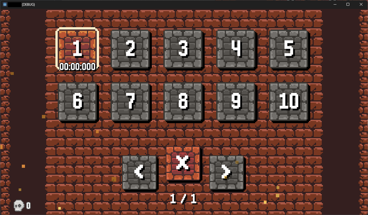 Finalizei 10 fases pro joguinho :).

São fases para testar algumas mecânicas então agora só preciso criar a tela para o jogador configurar os controles e vou colocar pra testar hehe.

#GodotEngine #indiegame #indiedev #WIP