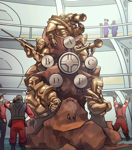 frozenfroh's tweet photo. TF2's final comic casually dropping the fact that there's at least 5 other "teams" in-universe and that "Team F" isn't part of the organization

excuse me what https://t.co/KL06whnbcl