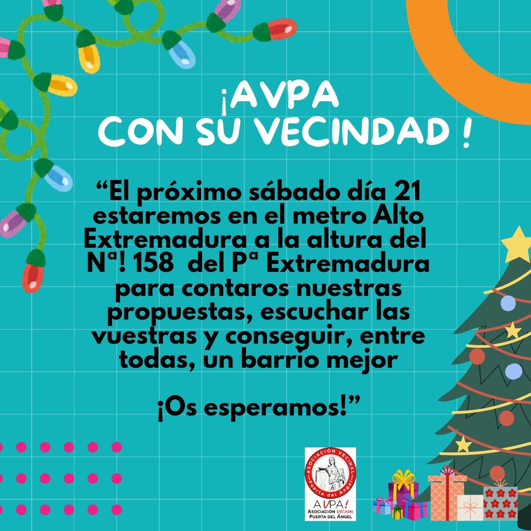 Asociación Vecinal Puerta del Ángel tweet media