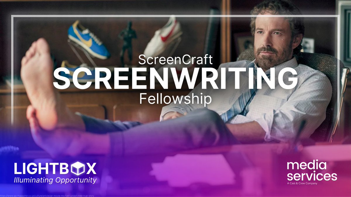 mediapays's tweet image. Apply now, this screenwriting fellowship has a 95% success rate! Access a development team, networking events, and exposure to industry giants like Netflix, Blumhouse, Universal, and more. Enter by December 31 on @screencrafting → hubs.li/Q0305Z6-0

#Lightbox #ScreenCraft
