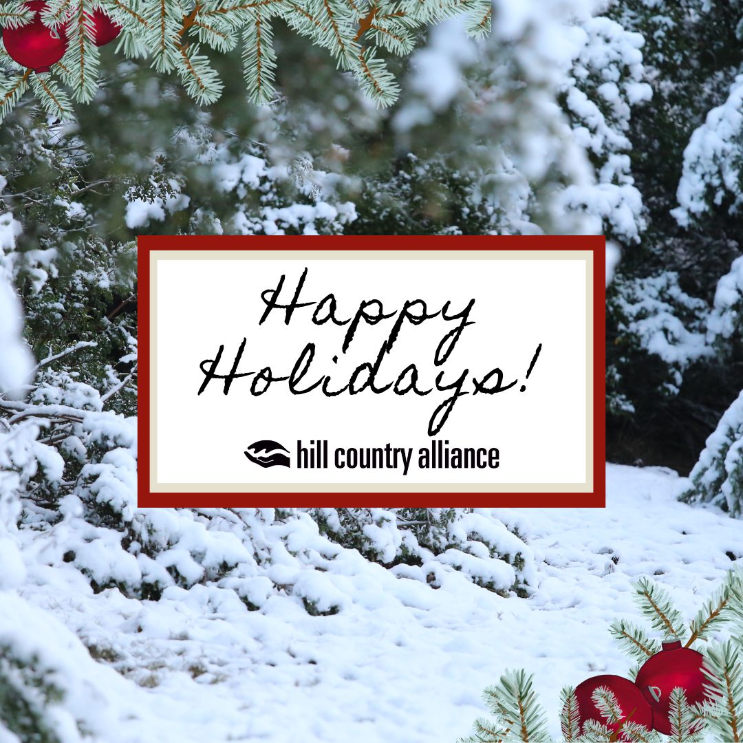 Whether you subscribe to our newsletter, regularly donate to support our work, or just like to keep an eye on things through our social media - thank you for your support of the Hill Country Alliance this year! #txhillcountry
mailchi.mp/hillcountryall…