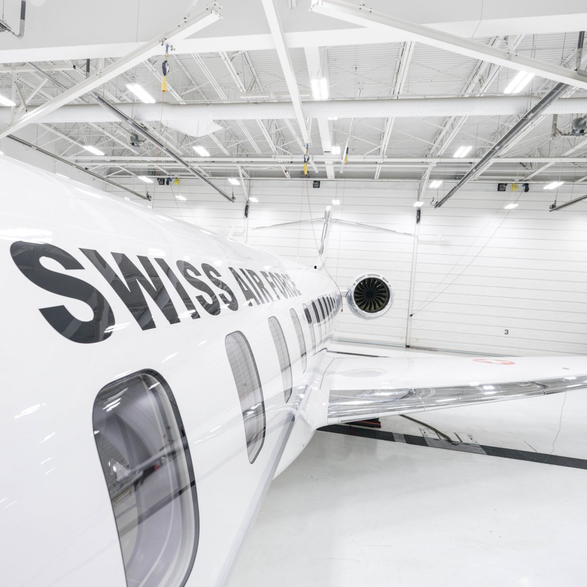 Bombardier's tweet image. We are proud to celebrate the delivery of the first #BombardierDefense Head of State aircraft based on the #Global7500 platform to @vbs_ddps. #ExperiencedFlexibleProven