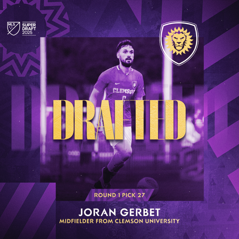 Tiger ➡️ Lion 

With the 27th pick of the <a href="/MLS/">Major League Soccer</a> #SuperDraft, we have selected midfielder Joran Gerbet from <a href="/ClemsonMSoccer/">Clemson Men's Soccer</a>