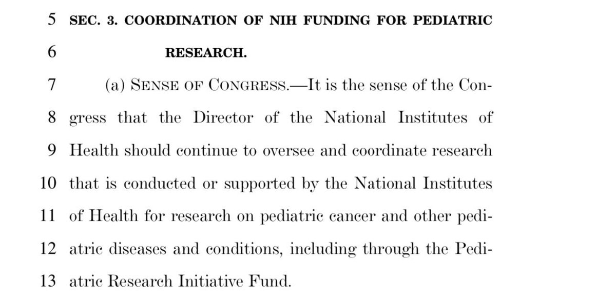Here’s the text of a stand alone bill for funding for pediatric cancer research.

Democrat Senate Majority Leader Chuck Schumer has been holding it up since March.

The more you know!