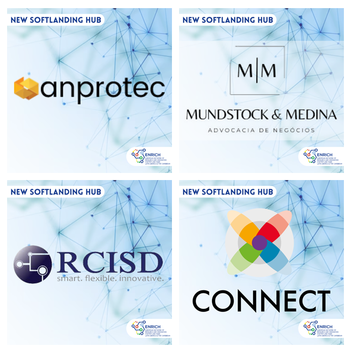 🌟 Excited to share our latest updates! 🌍
We’ve welcomed 4 incredible Soft-landing Hubs to ENRICH in LAC, connecting Brazil, Europe, and Colombia through innovation and collaboration. 🚀

Discover more:
🔗 bit.ly/3QeY8Y9
🔗 bit.ly/3QeY8Y9

#SoftLandingHub