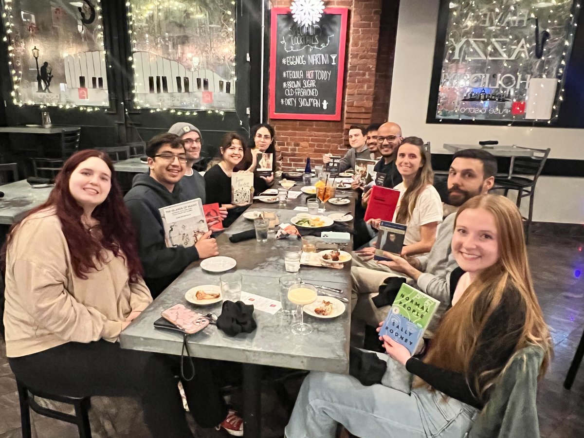 PainResearchUML's tweet photo. Merry Christmas and Happy Holidays from us (@PainResearchUML ) and Ghezzi Lab at UML. Here's a group photo of us from our Christmas dinner with Secret Santa book swap! See you all in 2025! 
#UMassLowell https://t.co/oxqlct0UC4