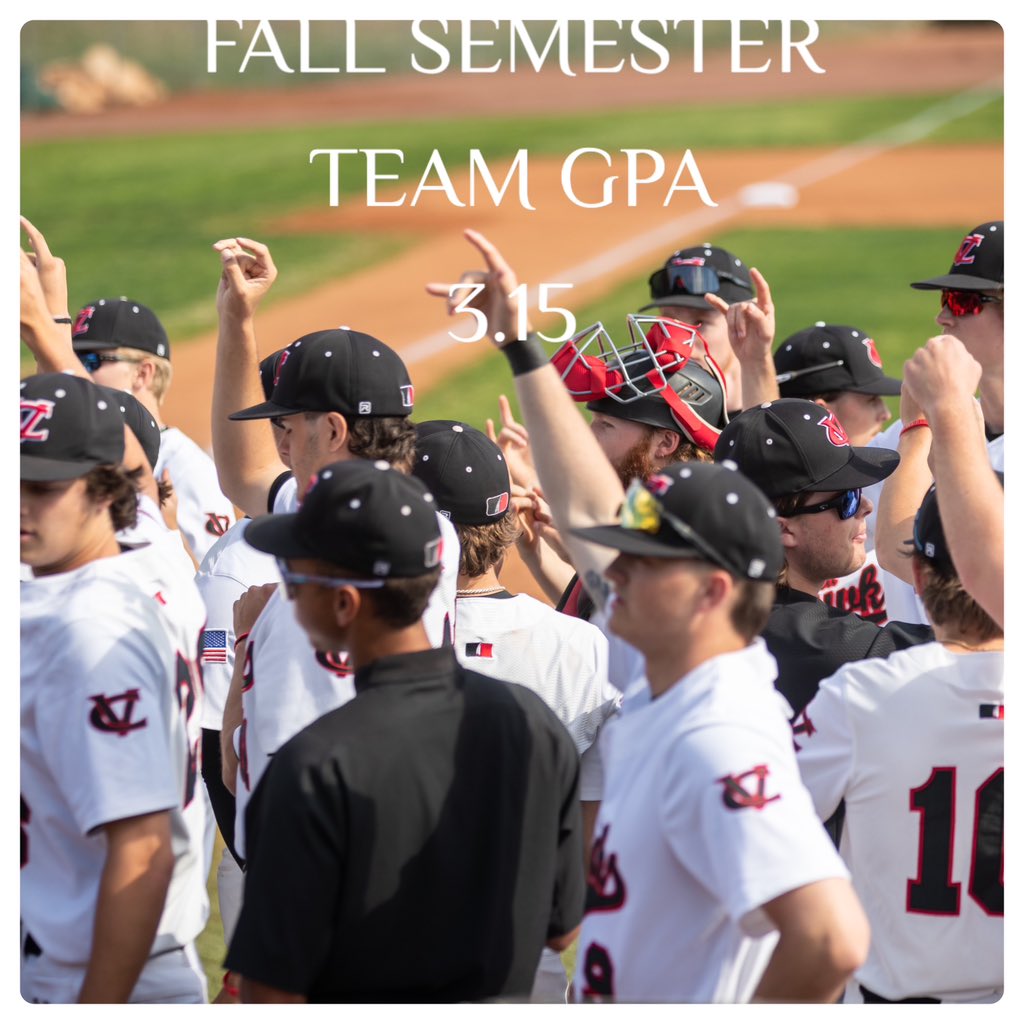Great semester in the classroom! Team GPA of 3.15! #thevalley