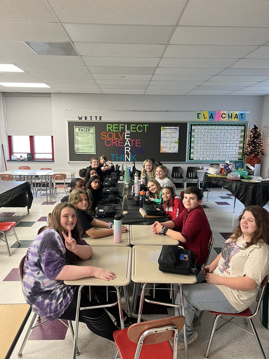 A big happy family enjoying the last couple of hours before break! <a href="/HanoverMiddle/">Hanover Middle Sch</a>