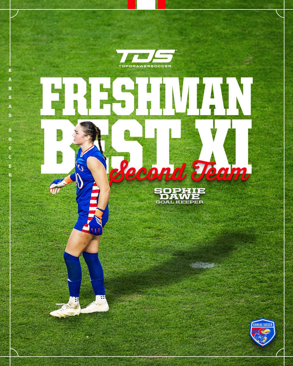 KUWSoccer's tweet photo. Congrats to Sophie Dawe on being named to the TopDrawerSoccer Freshman Best XI Second Team 👏

More information → https://t.co/wQEs5qcMuS https://t.co/YOSThbnrpB