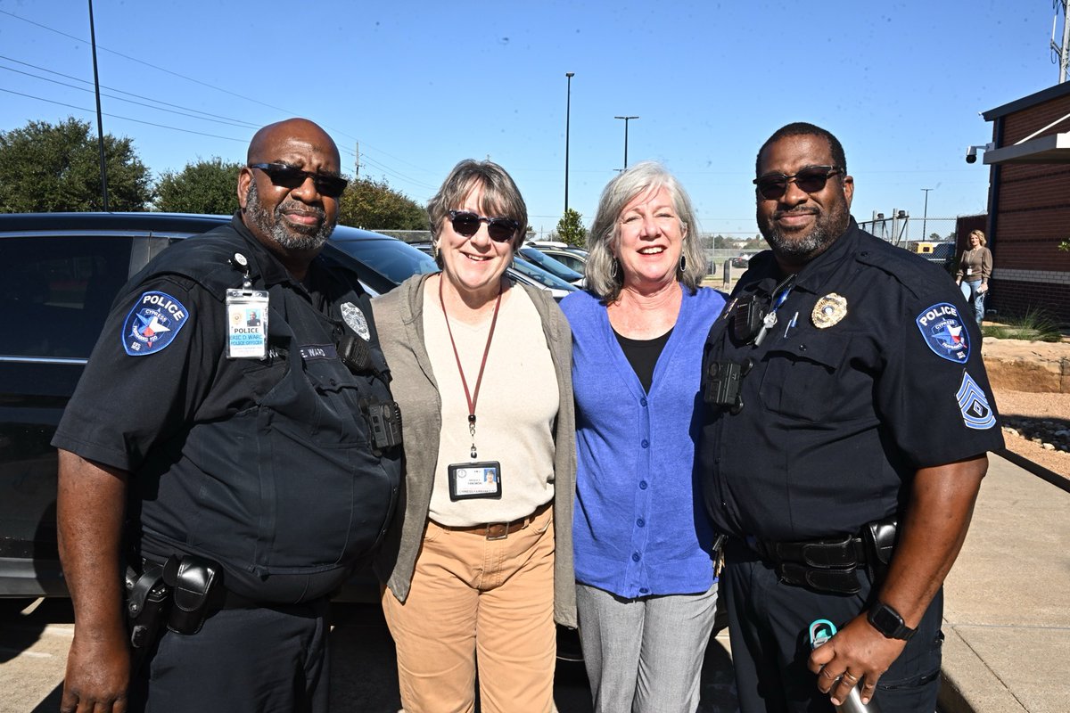 Celebrating Officer Eric Ward's retirement. Officer Ward was our first officer at Lakes and the beginning of a line of great officers, including Officer Eden. Thanks <a href="/CFISDPDChief/">CFISD Police</a> for taking care of us.