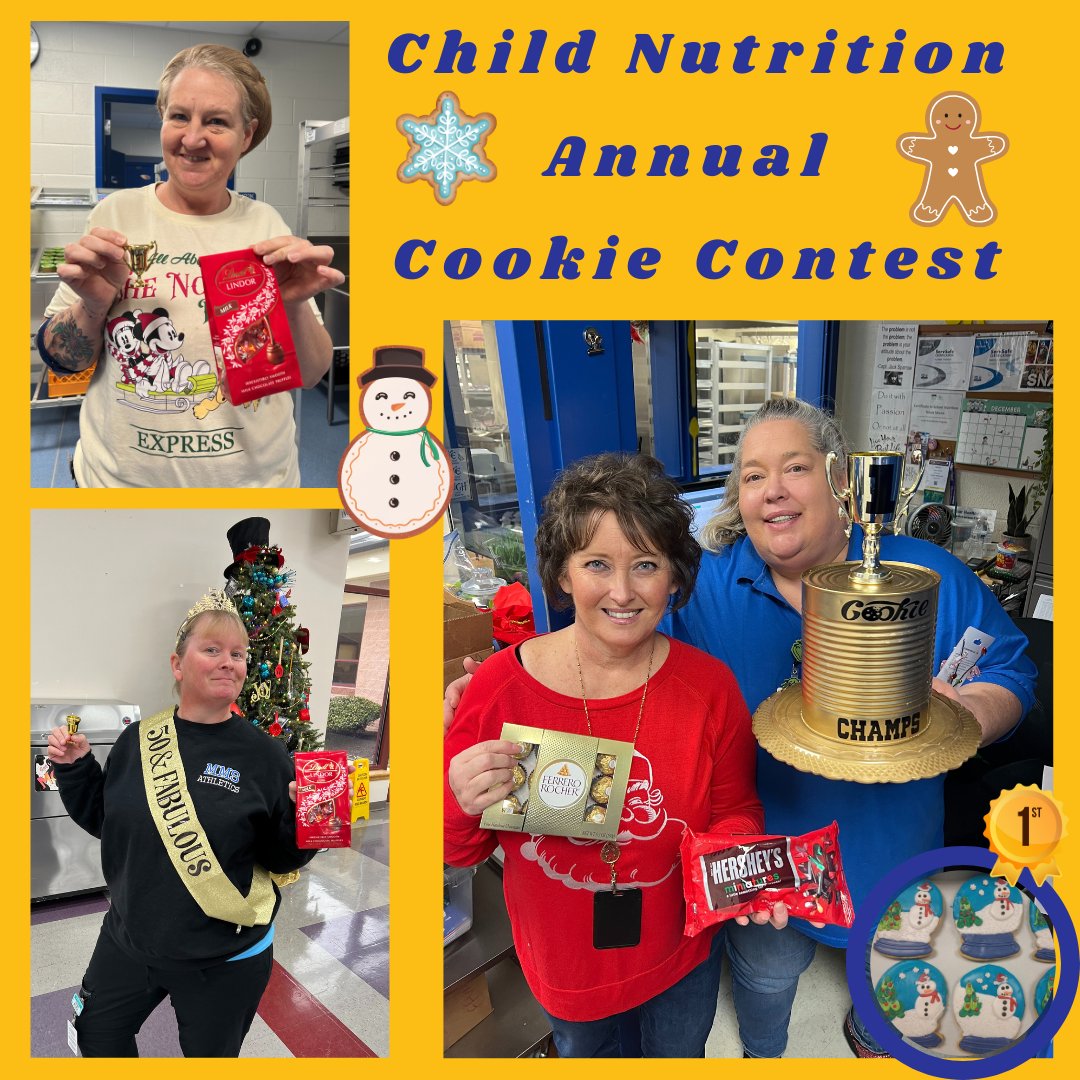 CRFood4U's tweet photo. The winners of the CR Child Nutrition Annual Cookie Baking Contest! CONGRATULATIONS!!! https://t.co/VMASttIdMR