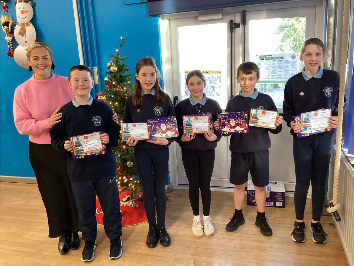 NewRowPS's tweet photo. Look at these Literacy legends in Years 4-7 who were presented with prizes for the highest achievements in their groups in AR and overall biggest achievement in class. Lots of half millionaires and millionaires in AR too! 🤩
#NRStPfamily💙💚
@AccReader https://t.co/SfDpNkM6JW